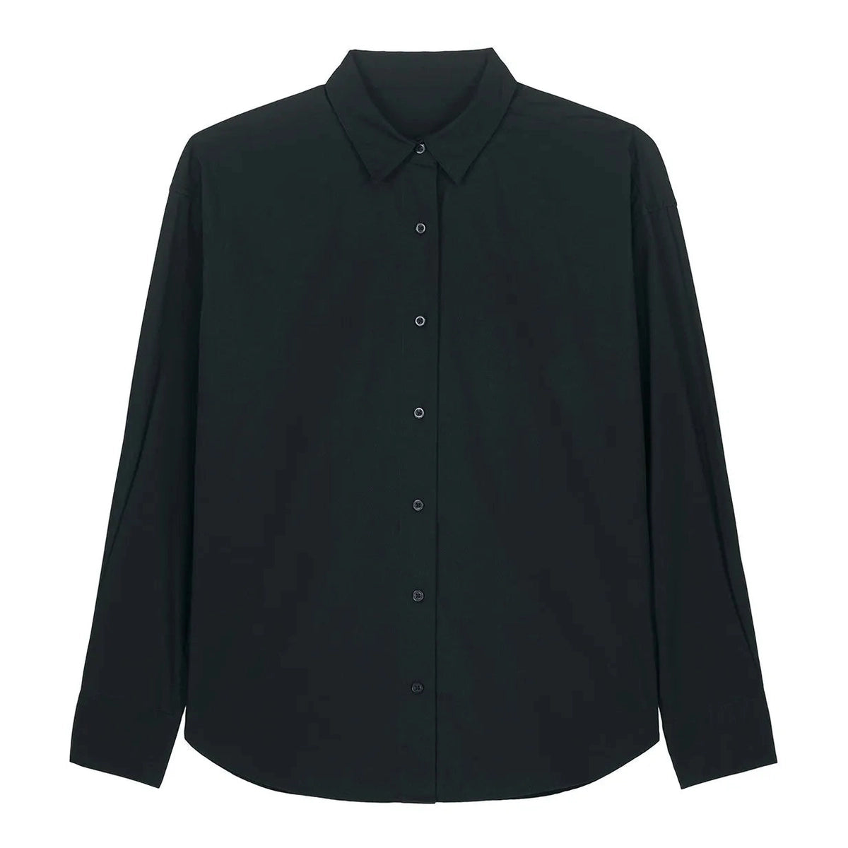 Black shirt on a white background