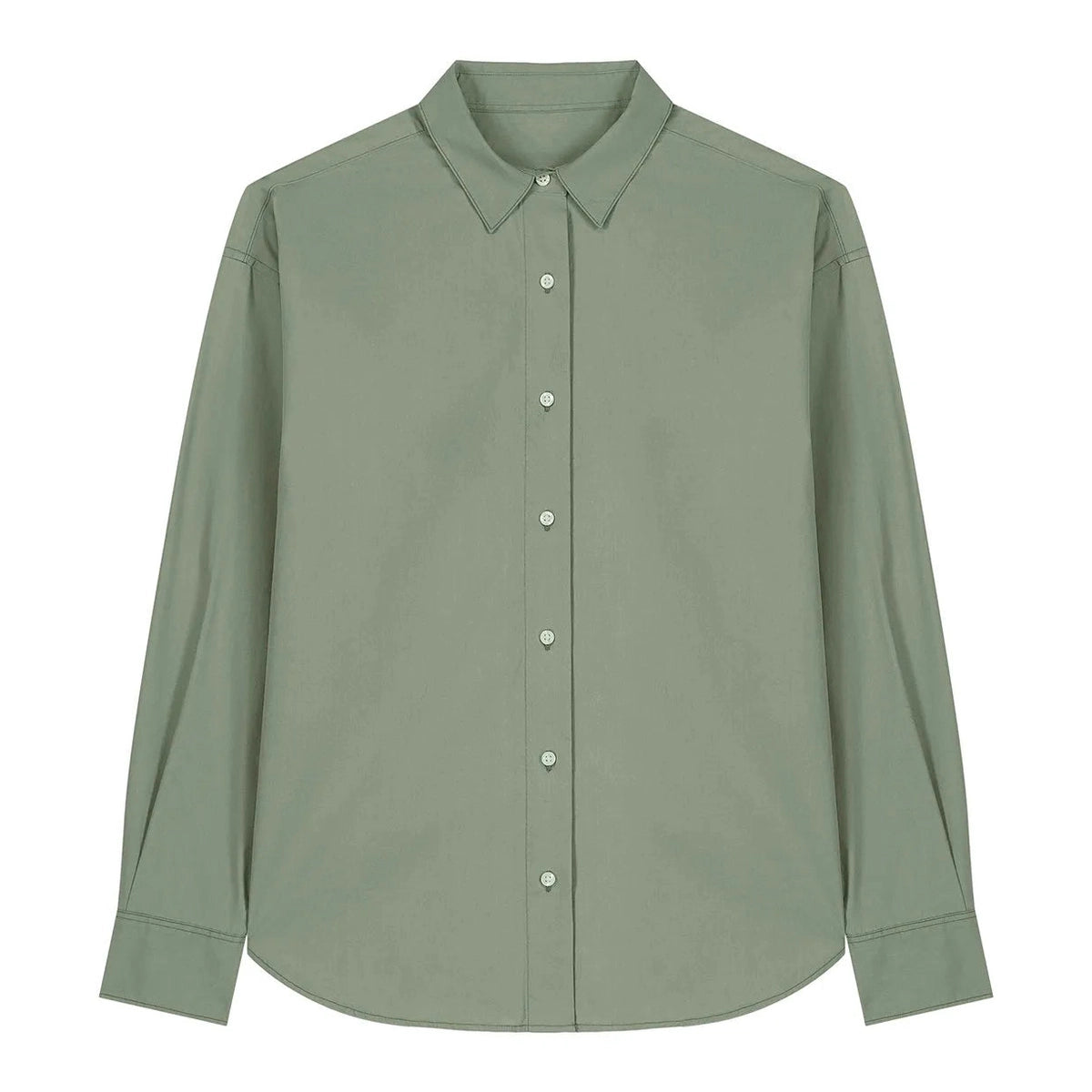 Green shirt on a white background