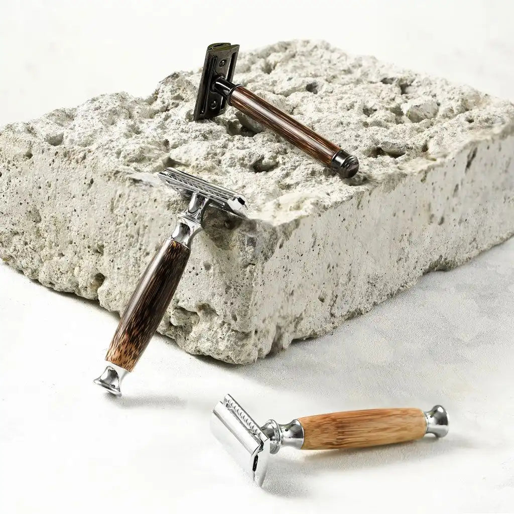 Jungle Culture Eco Bamboo Safety Razor -  Reusable Bamboo Razor & Jute Travel Bag Health & Beauty > Personal Care > Shaving & Grooming > Razors & Razor Blades > Eco-Friendly Razors > Zero Waste Razors emmy-jane-boutique.myshopify.com