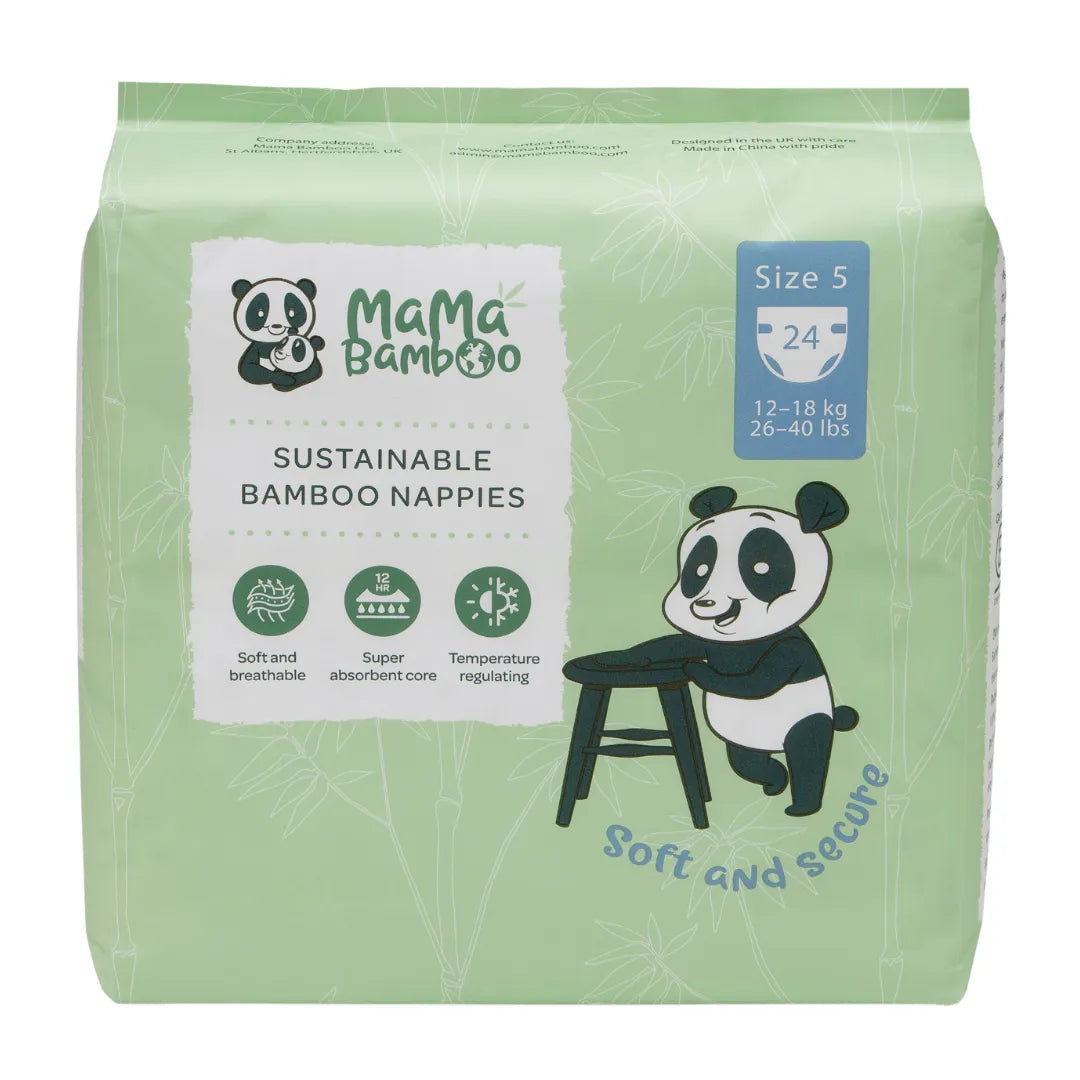 Mama Bamboo Biodegradable Nappies Mama Bamboo Sustainable Nappies DS Baby & Toddler > Diapering > Nappies > Eco-Friendly Nappies > Biodegradable Nappies > Mama Bamboo Sustainable Napies emmy-jane-boutique.myshopify.com