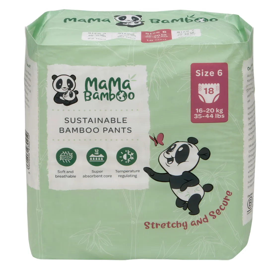 Mama Bamboo Mama Bamboo Sustainable Pull-Up Nappy Pants DS Baby & Toddler > Diapering > Nappies > Eco-Friendly Nappies > Biodegradable Nappies > Mama Bamboo Sustainable Pull-Up Nappy Pants emmy-jane-boutique.myshopify.com