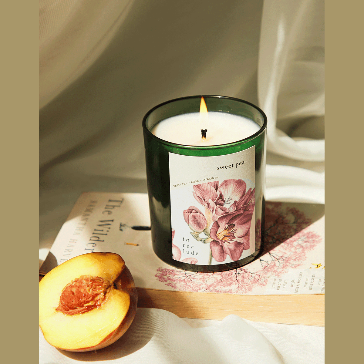 Sweet Pea Scented Candle Handmade From Soy Wax in England