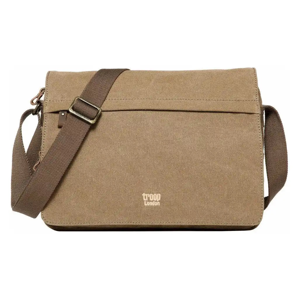 Troop London Canvas Messenger Bag - Troop London Classic - 6 Great Colours 3032 - Apparel & Accessories > Handbags, Wallets & Cases > Handbags > Crossbody Bags emmy-jane-boutique.myshopify.com