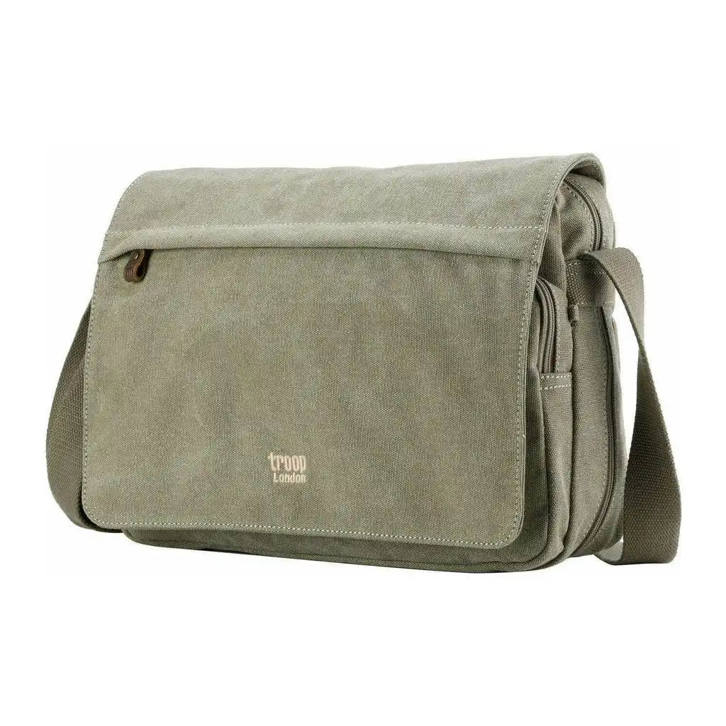 Troop London Canvas Messenger Bag - Troop London Classic - 6 Great Colours 3032 - Apparel & Accessories > Handbags, Wallets & Cases > Handbags > Crossbody Bags emmy-jane-boutique.myshopify.com