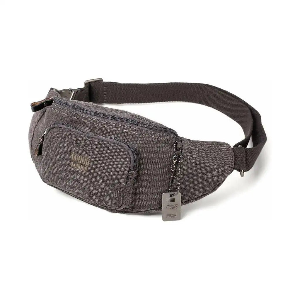 Troop London Canvas Bag - Troop London Classic - 8 Colours Luggage & Bags > Fanny Packs > Waist Bags > Troop London Bags > Classic Canvas Waist Bag emmy-jane-boutique.myshopify.com