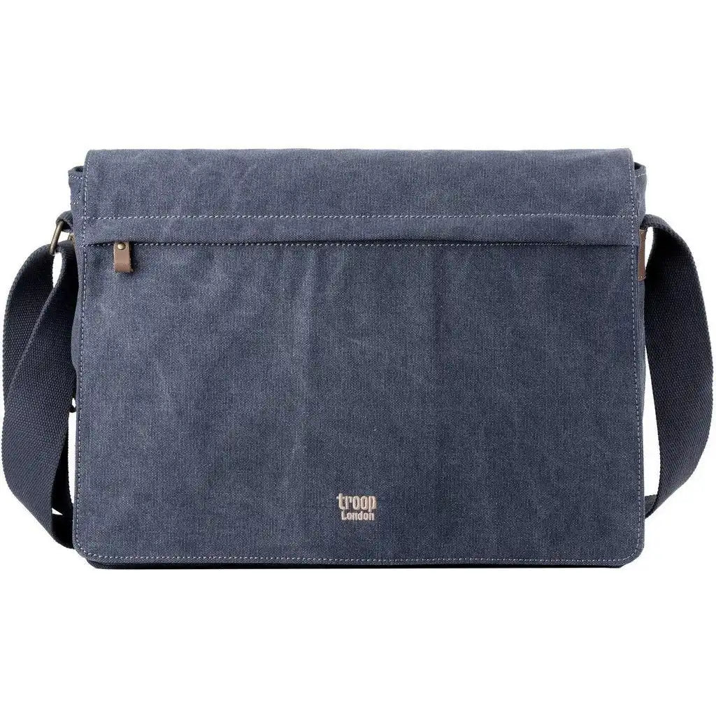 Troop London Canvas Laptop Messenger Bag - Troop London Classic  - 18'' Diagonally Luggage & Bags > Messenger Bags > Canvas Crossbody Bags > Across body Bag > Troop London Bags > Troop London Classic Cross Body Bag > Canvas Laptop Messenger Bag emmy-jane-boutique.myshopify.com