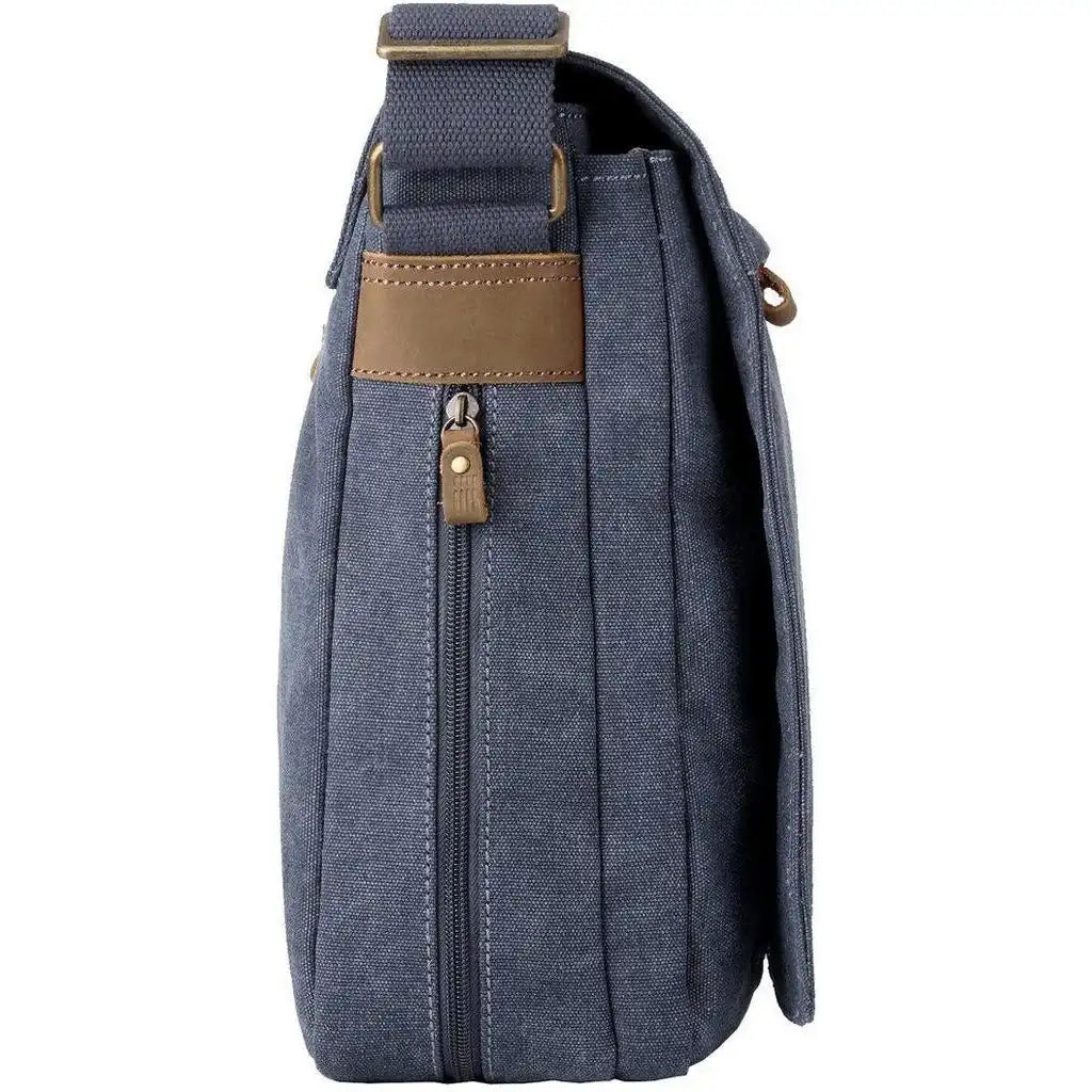 Troop London Canvas Laptop Messenger Bag - Troop London Classic  - 18'' Diagonally Luggage & Bags > Messenger Bags > Canvas Crossbody Bags > Across body Bag > Troop London Bags > Troop London Classic Cross Body Bag > Canvas Laptop Messenger Bag emmy-jane-boutique.myshopify.com
