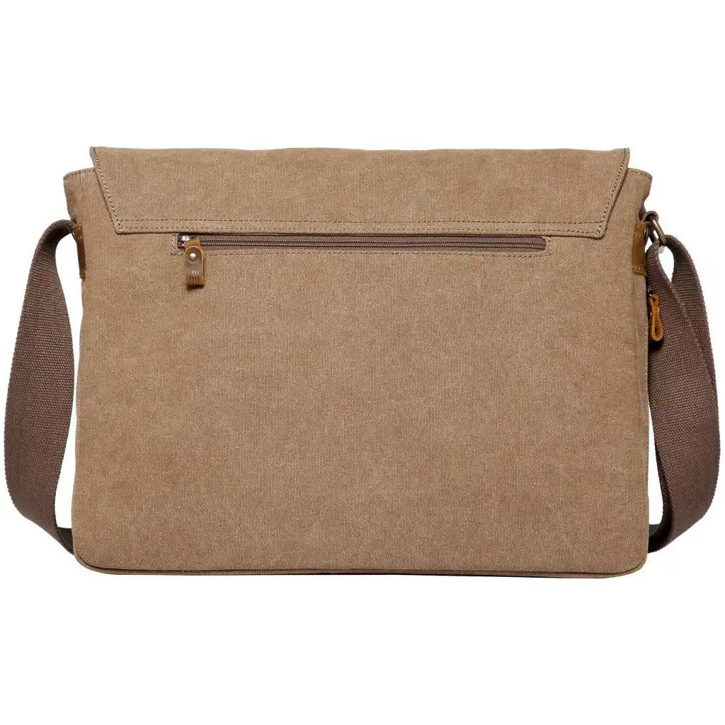 Troop London Canvas Laptop Messenger Bag - Troop London Classic  - 18'' Diagonally Luggage & Bags > Messenger Bags > Canvas Crossbody Bags > Across body Bag > Troop London Bags > Troop London Classic Cross Body Bag > Canvas Laptop Messenger Bag emmy-jane-boutique.myshopify.com