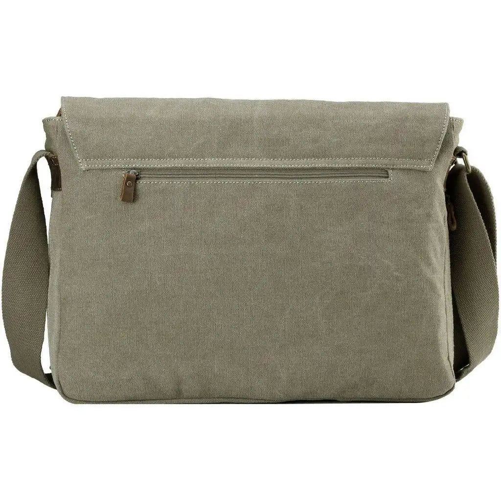 Troop London Canvas Laptop Messenger Bag - Troop London Classic  - 18'' Diagonally Luggage & Bags > Messenger Bags > Canvas Crossbody Bags > Across body Bag > Troop London Bags > Troop London Classic Cross Body Bag > Canvas Laptop Messenger Bag emmy-jane-boutique.myshopify.com