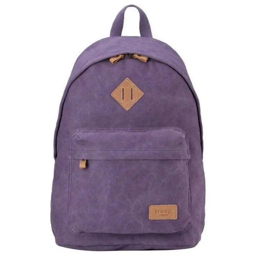 Troop London Canvas Backpack - Troop London Heritage Casual Daypack - 11 Great Colours Luggage & Bags > Backpacks > Troop London Bags > Heritage Canvas Backpacks > Smart Casual Daypack emmy-jane-boutique.myshopify.com