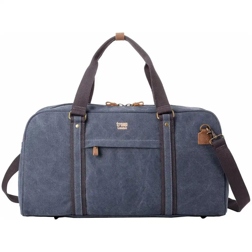 Troop London Troop Classic Canvas Travel Bag – Large Weekend Duffel (5 Colours) Luggage & Bags > Duffel Bags > Large Holdall > Weekend Bag > Troop Classic Canvas Travel Bags > Duffel Bag emmy-jane-boutique.myshopify.com