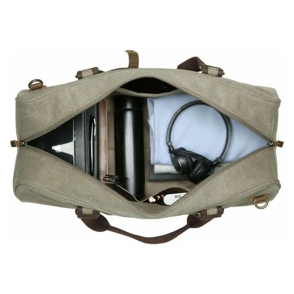 Troop London Troop Classic Canvas Travel Bag – Large Weekend Duffel (5 Colours) Luggage & Bags > Duffel Bags > Large Holdall > Weekend Bag > Troop Classic Canvas Travel Bags > Duffel Bag emmy-jane-boutique.myshopify.com