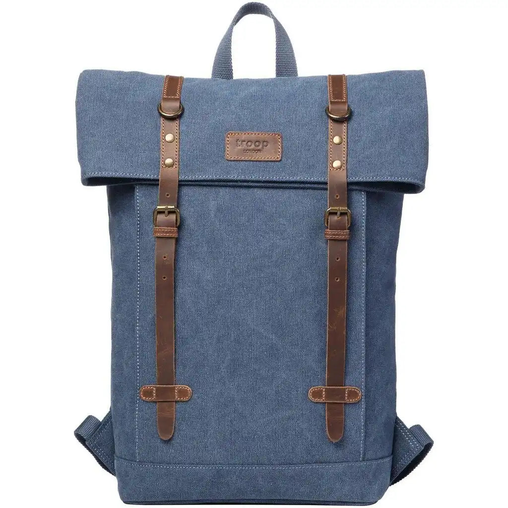 Troop London Laptop Backpack - Troop London - Heritage Canvas 15" Smart Casual Daypack Luggage & Bags > Backpacks > Laptop Backpack > Troop London Bags > Heritage Canvas Backpacks > 15" Laptop Backpacks > Smart Casual Daypack emmy-jane-boutique.myshopify.com