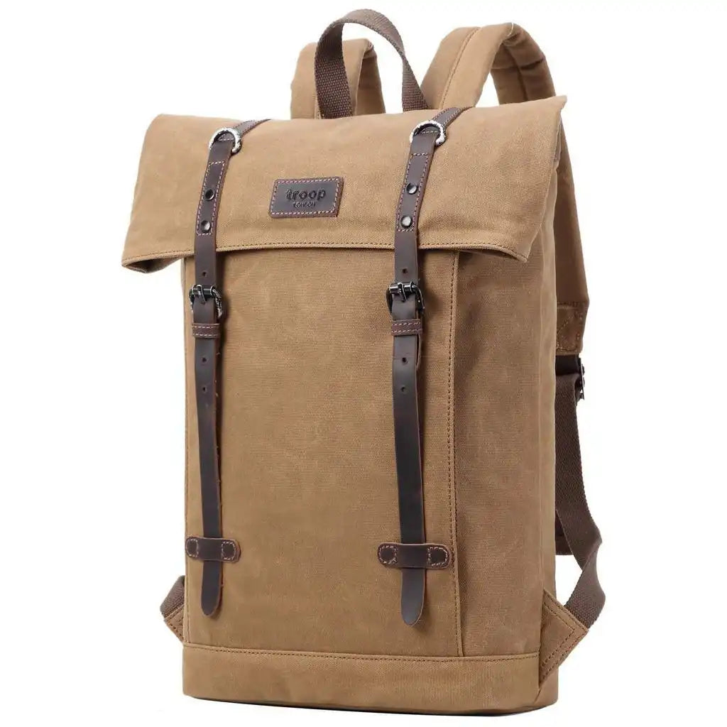 Troop London Laptop Backpack - Troop London - Heritage Canvas 15" Smart Casual Daypack Luggage & Bags > Backpacks > Laptop Backpack > Troop London Bags > Heritage Canvas Backpacks > 15" Laptop Backpacks > Smart Casual Daypack emmy-jane-boutique.myshopify.com