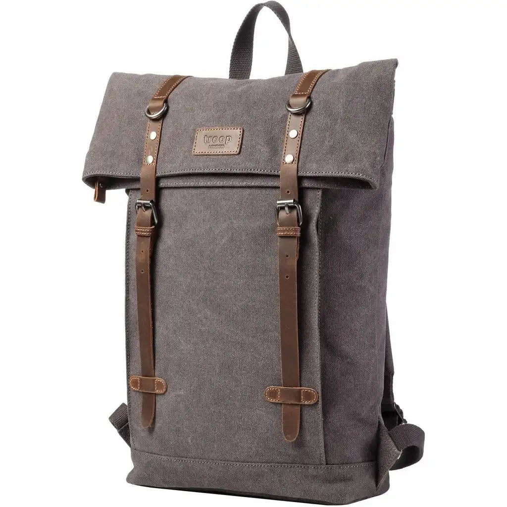 Troop London Laptop Backpack - Troop London - Heritage Canvas 15" Smart Casual Daypack Luggage & Bags > Backpacks > Laptop Backpack > Troop London Bags > Heritage Canvas Backpacks > 15" Laptop Backpacks > Smart Casual Daypack emmy-jane-boutique.myshopify.com