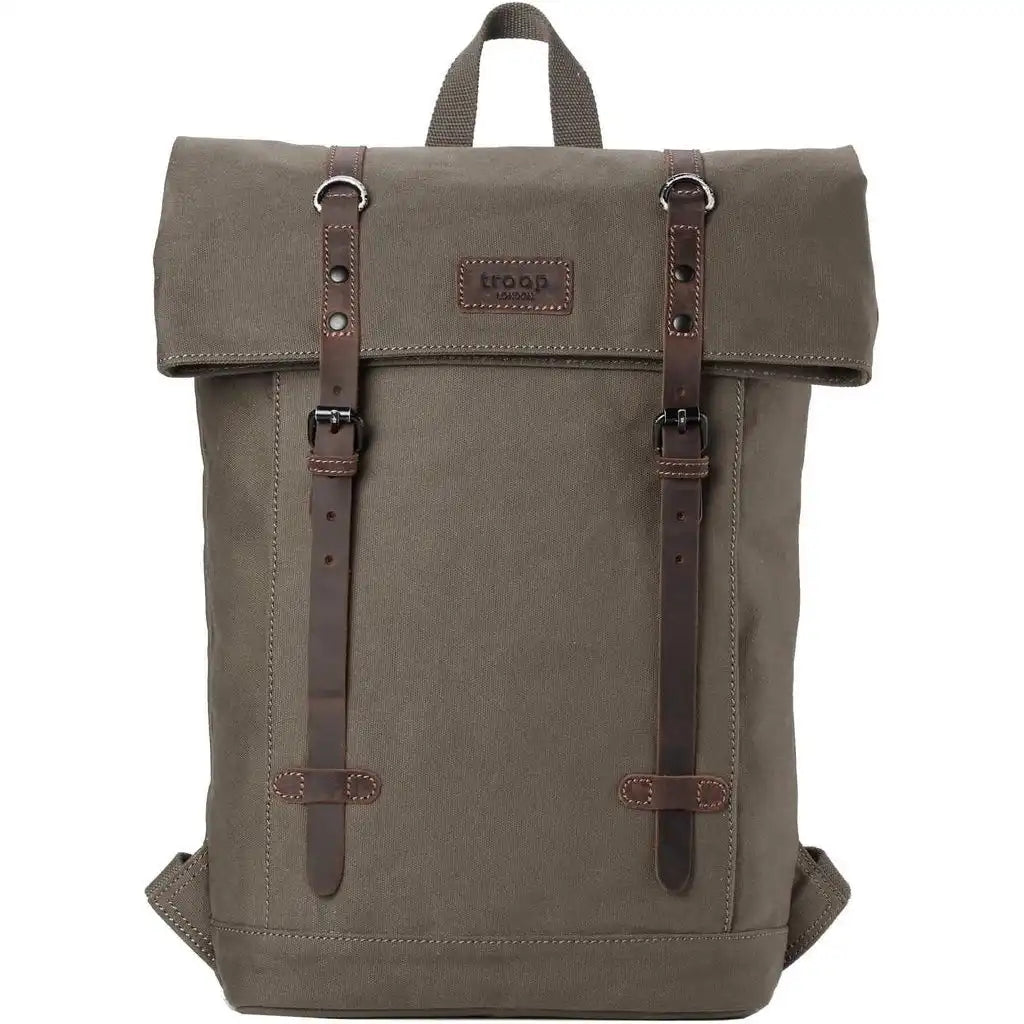 Troop London Laptop Backpack - Troop London - Heritage Canvas 15" Smart Casual Daypack Luggage & Bags > Backpacks > Laptop Backpack > Troop London Bags > Heritage Canvas Backpacks > 15" Laptop Backpacks > Smart Casual Daypack emmy-jane-boutique.myshopify.com