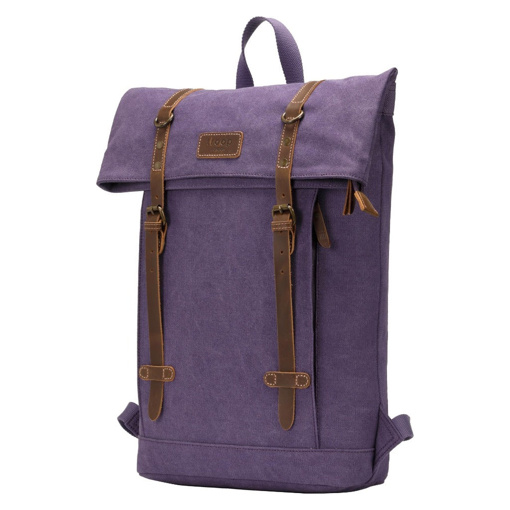 Emmy Jane Boutique Troop London - Heritage Canvas 15" Laptop Backpack, Smart Casual Daypack