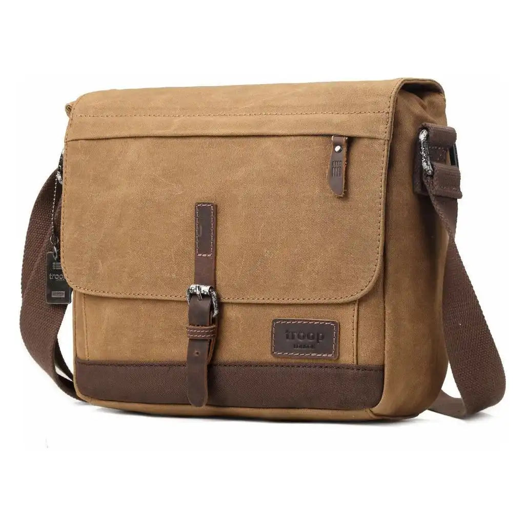 Troop London Canvas Messenger Bag - Tablet Friendly Troop London Heritage Bags Luggage & Bags > Messenger Bags > Canvas Crossbody Bags > Across body Bag > Troop London Bags > Troop London Classic Cross Body Bag emmy-jane-boutique.myshopify.com