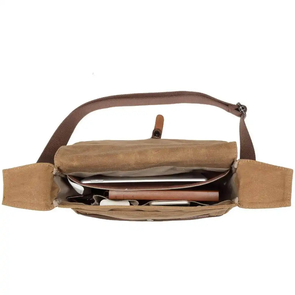 Troop London Canvas Messenger Bag - Tablet Friendly Troop London Heritage Bags Luggage & Bags > Messenger Bags > Canvas Crossbody Bags > Across body Bag > Troop London Bags > Troop London Classic Cross Body Bag emmy-jane-boutique.myshopify.com