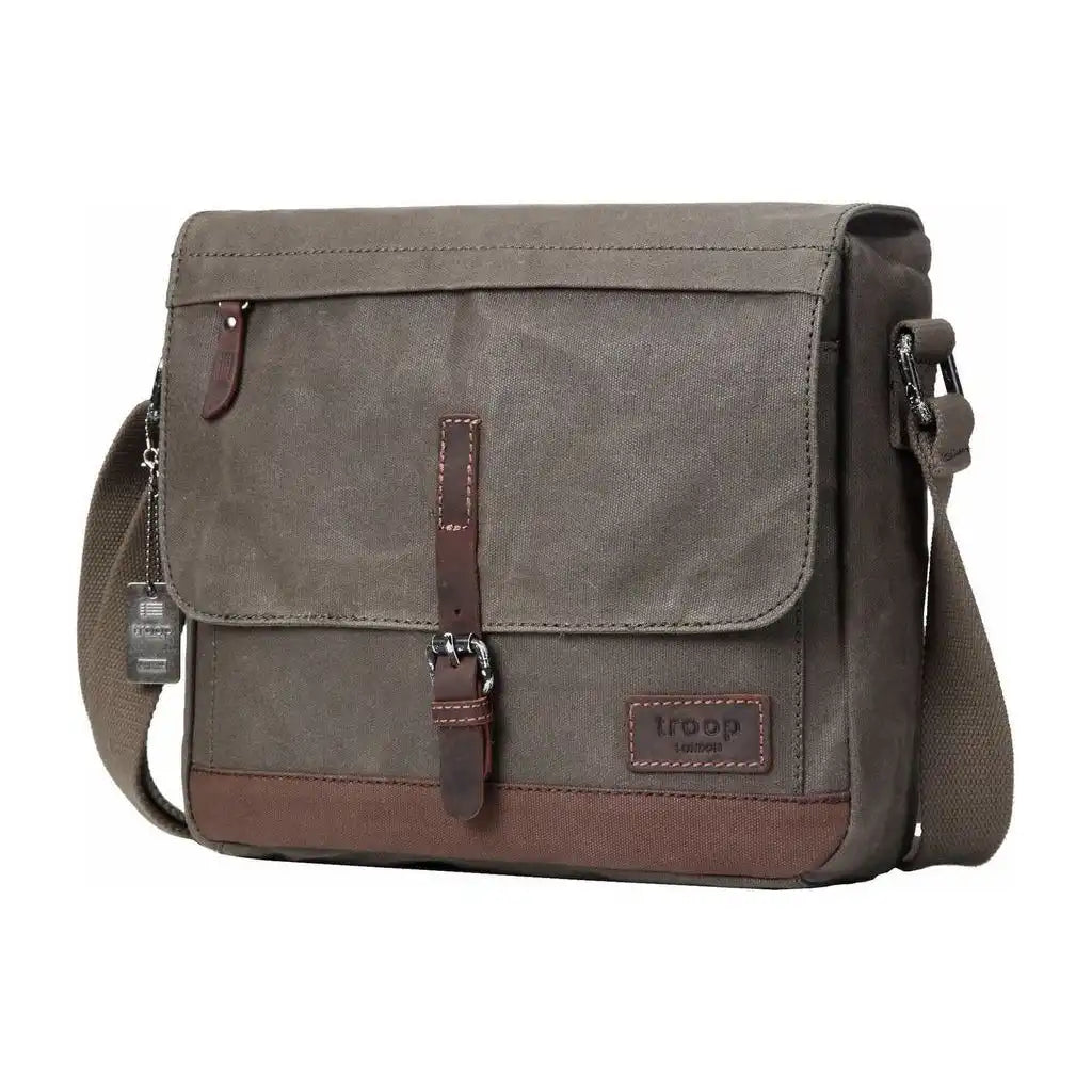 Troop London Canvas Messenger Bag - Tablet Friendly Troop London Heritage Bags Luggage & Bags > Messenger Bags > Canvas Crossbody Bags > Across body Bag > Troop London Bags > Troop London Classic Cross Body Bag emmy-jane-boutique.myshopify.com