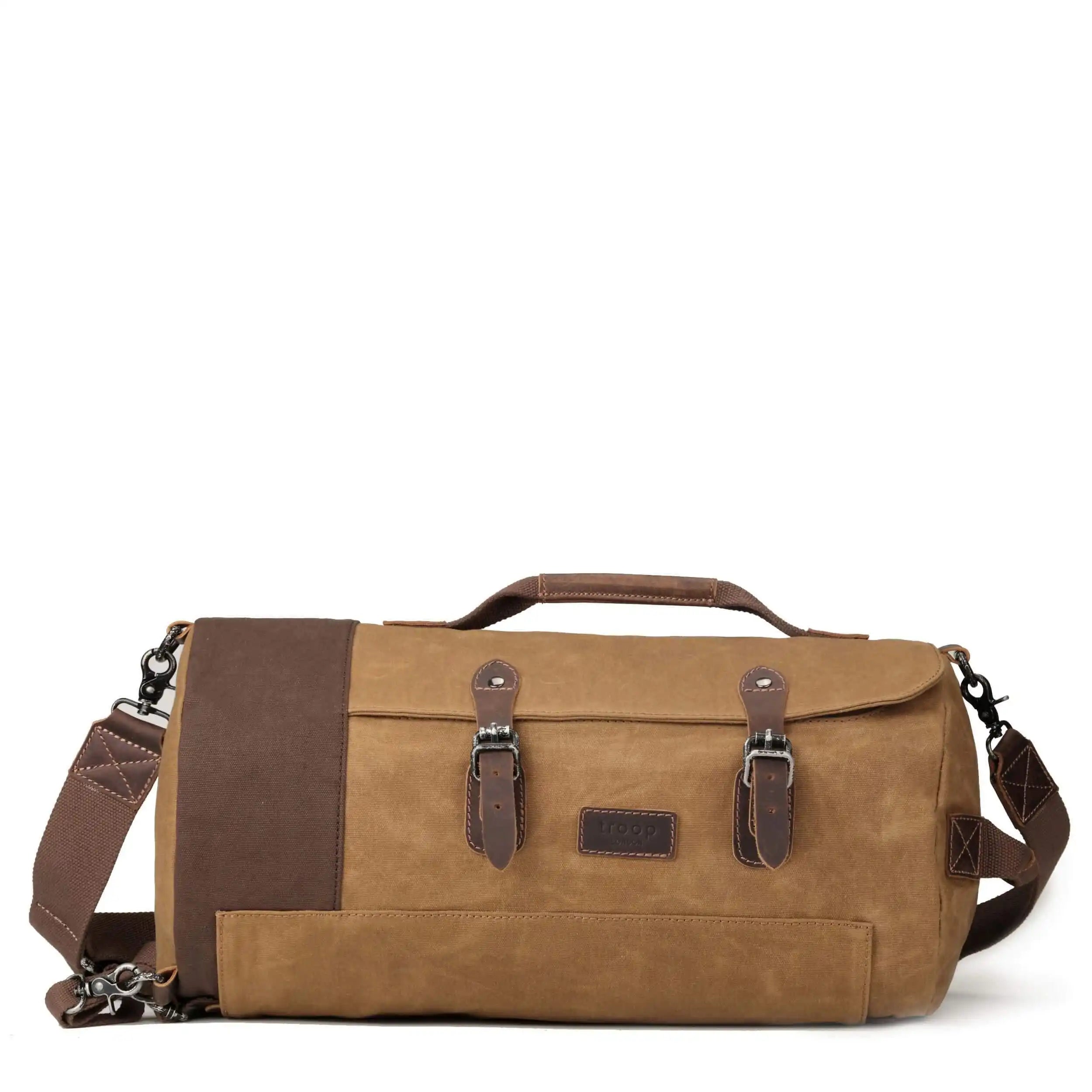 Troop London Unisex Canvas Duffel Backpack | Travel Laptop Bag Crossbody Holdall Travel Luggage holdall Bag emmy-jane-boutique.myshopify.com
