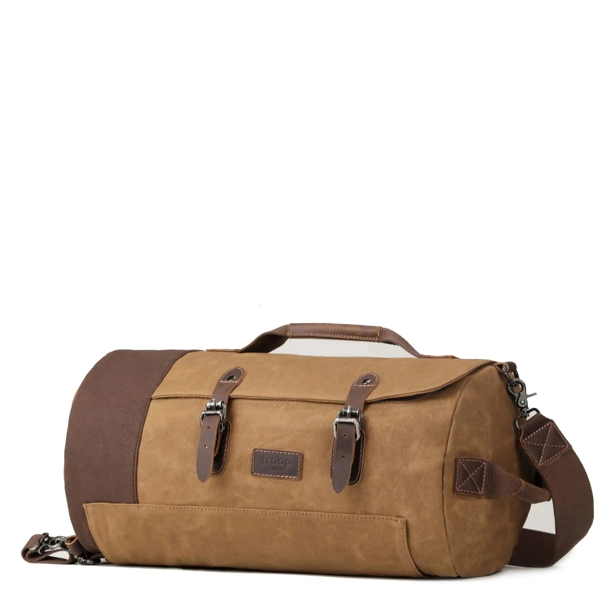 Troop London Unisex Canvas Duffel Backpack | Travel Laptop Bag Crossbody Holdall Travel Luggage holdall Bag emmy-jane-boutique.myshopify.com