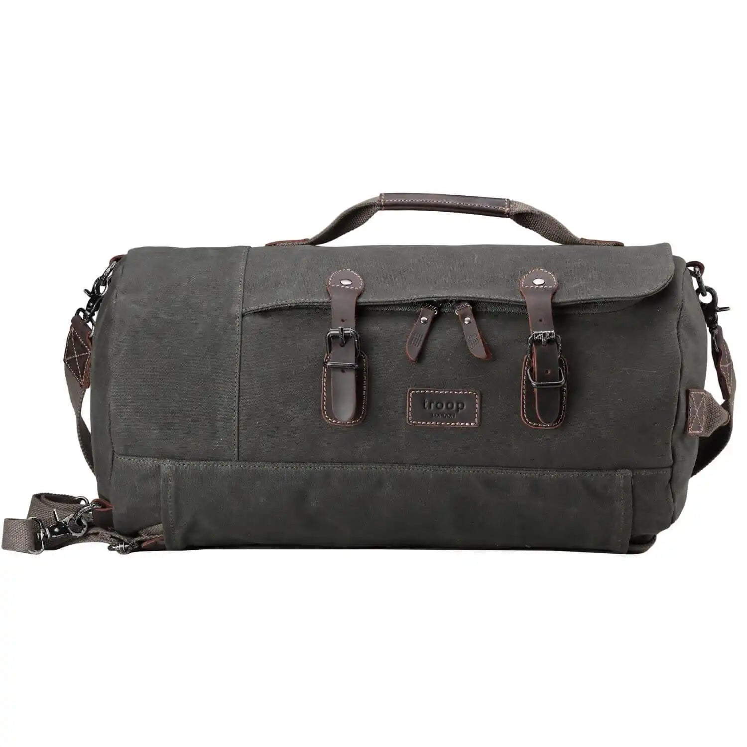 Troop London Unisex Canvas Duffel Backpack | Travel Laptop Bag Crossbody Holdall Travel Luggage holdall Bag emmy-jane-boutique.myshopify.com