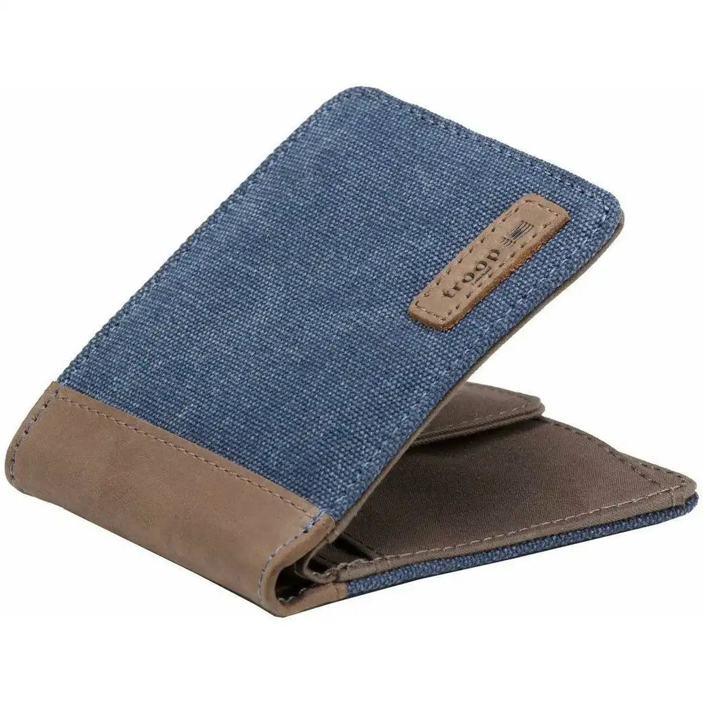 Troop London Canvas Bi-fold Wallet - Blue Brown or Green - Troop London Accessories Apparel & Accessories > Handbags, Wallets & Cases > Mens Wallets > Canvas Bi-fold Wallet > Blue Brown or Green Wallets > Troop London Wallets emmy-jane-boutique.myshopify.com