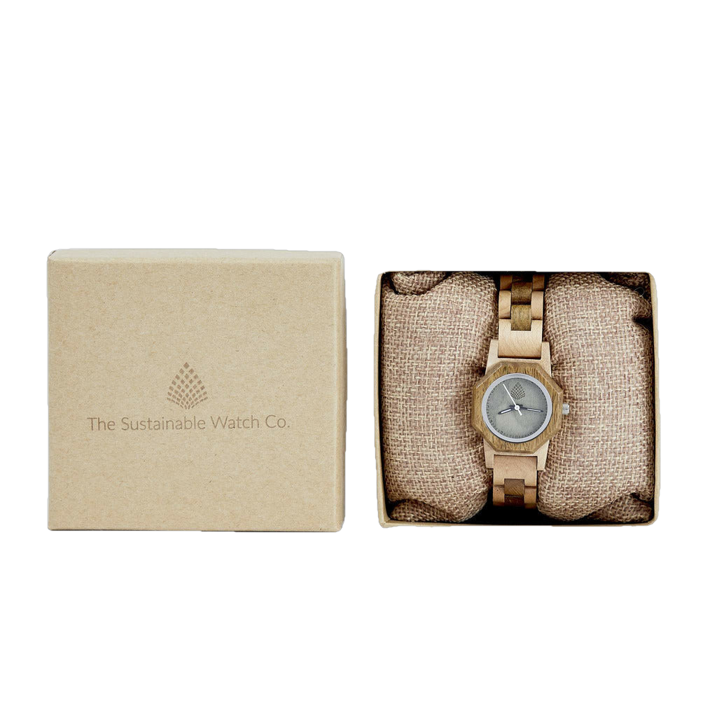Emmy Jane Boutique Natural Wood Watch - The Willow - Handcrafted by The Sustainable Watch Company