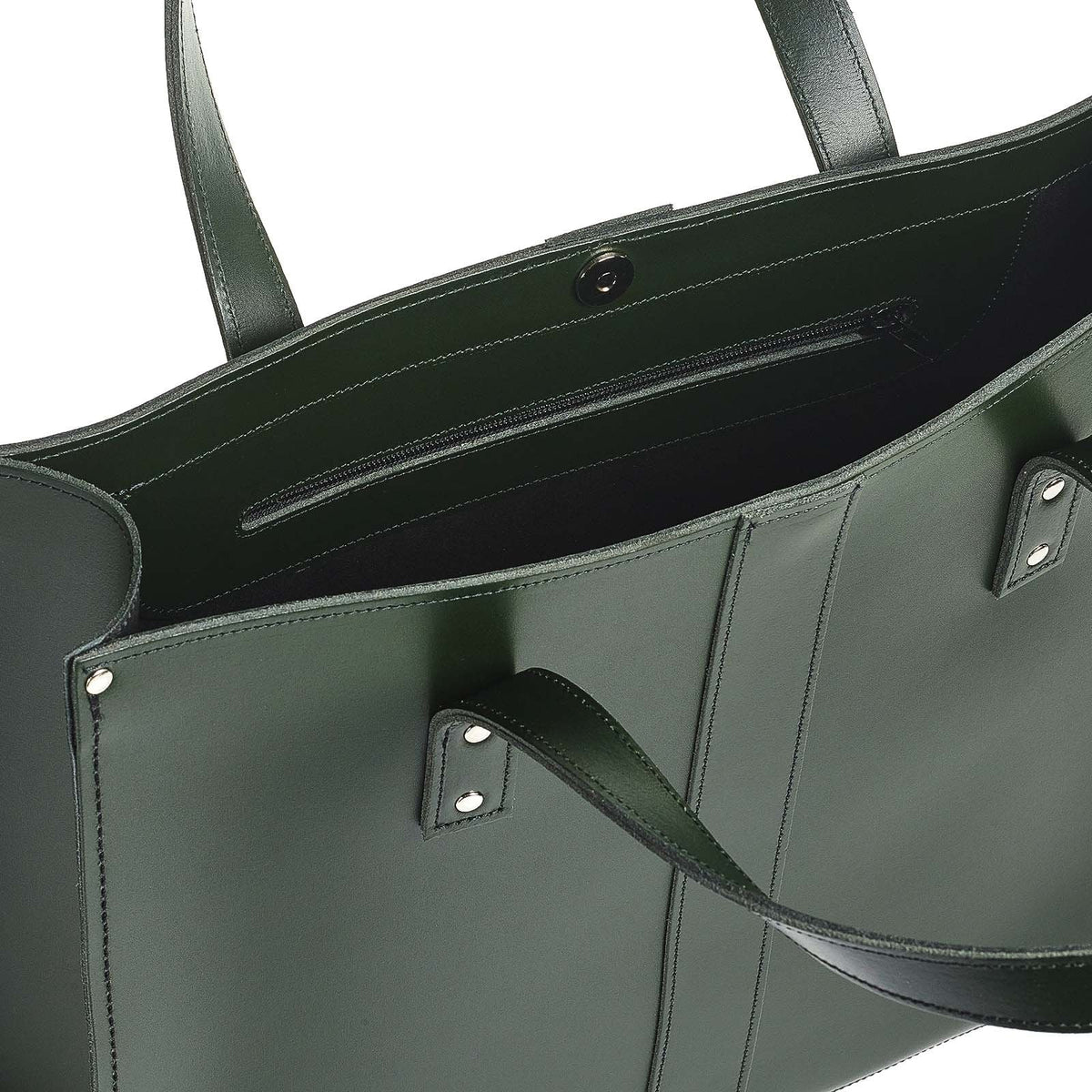 handmade leather shopper
