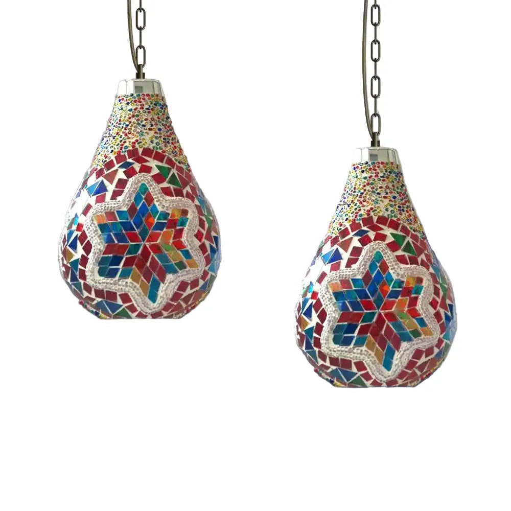 LEDSone Turkish Moroccan Mosaic Hanging Lamp Glass Pendant Home & Garden > Lighting > Lighting Fixtures > Ceiling Light Fixtures > Pendant Lights > Turkish Moroccan Mosaic Hanging Lamp > Glass Pendant Lights emmy-jane-boutique.myshopify.com