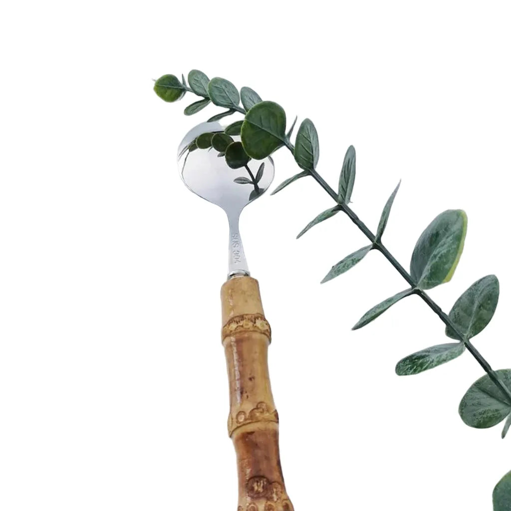 Nisu Home Bamboo Cutlery Set - Nakuti Cutlery Stainless Steel Home & Garden > Kitchen & Dining > Tableware > Cutlery > Cutlery Sets > Silver Stainless Steel Cutlery Sets > Bamboo Cutlery Set > Nakuti Cutlery emmy-jane-boutique.myshopify.com