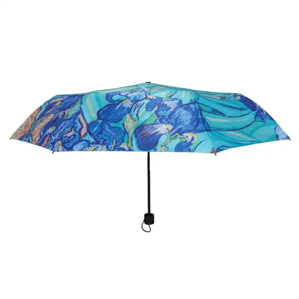 Signare Tapestry Van Gogh Iris - Art Folding Umbrella - Blue Floral Brolly Home & Garden > Parasols & Rain Umbrellas > Van Gogh Iris Umbrella > Art Folding Umbrella > Blue Floral Brolly emmy-jane-boutique.myshopify.com