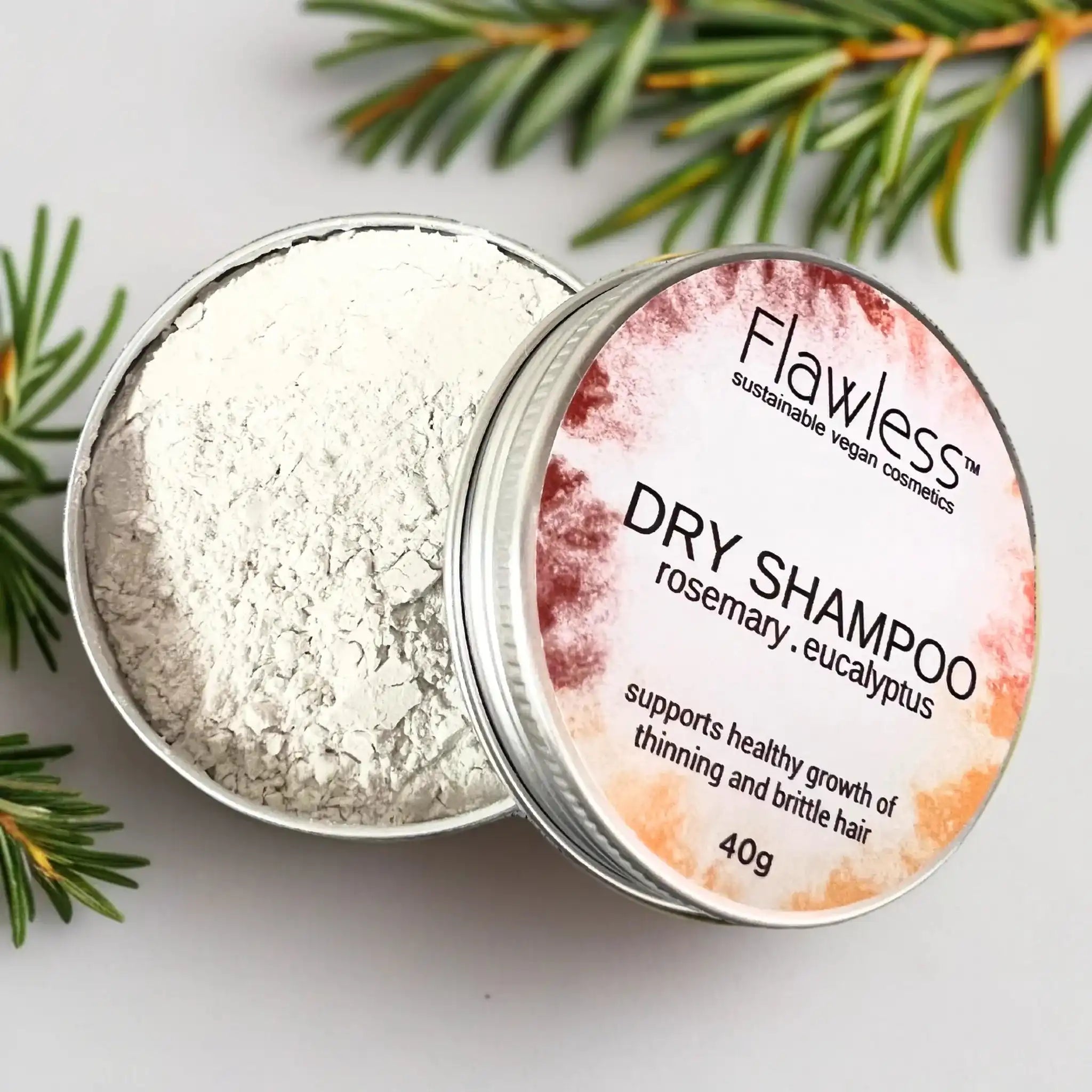 Flawless Dry Shampoo Rosemary & Eucalyptus - Plastic Free Cruelty Free Health & Beauty > Personal Care > Hair Care > Shampoo & Conditioner > Shampoo > Eco Friendly Shampoo > Plastic-free Shampoo > Dry Shampoo Rosemary and Eucalyptus emmy-jane-boutique.myshopify.com