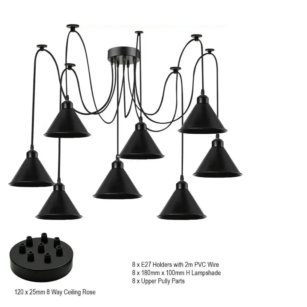 LEDSone Spider Light - Ceiling Pendant Light Multi Outlet 8 Way Home & Garden > Lighting > Lighting Fixtures > Ceiling Light Fixtures > Spider Lights > Ceiling Pendant Light > Multi Outlet 8 Way Ceiling Light emmy-jane-boutique.myshopify.com