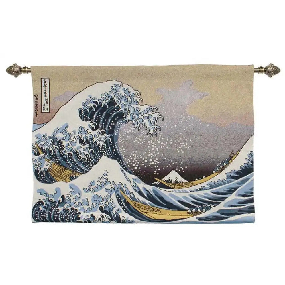 Signare Tapestry Great Wave off Kanagawa - Wall Hanging 69cm x 100cm Home & Garden > Decor > Artwork > Posters, Prints, & Visual Artwork > Tapastry Wall Hangings emmy-jane-boutique.myshopify.com