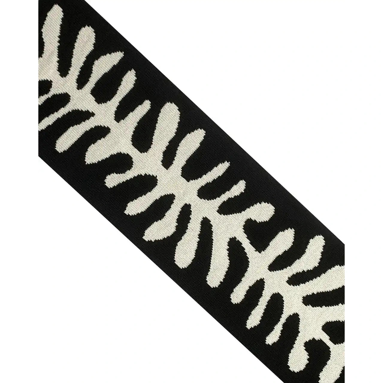 INGMARSON Organic Shape Wool Cashmere Scarf Black & White Clothing & Accessories > Clothing Accessories > Scarves & Snoods > Scarves > Winter Scarves > Geometric Scarves > Striped Wool and Cashmere Scarf emmy-jane-boutique.myshopify.com