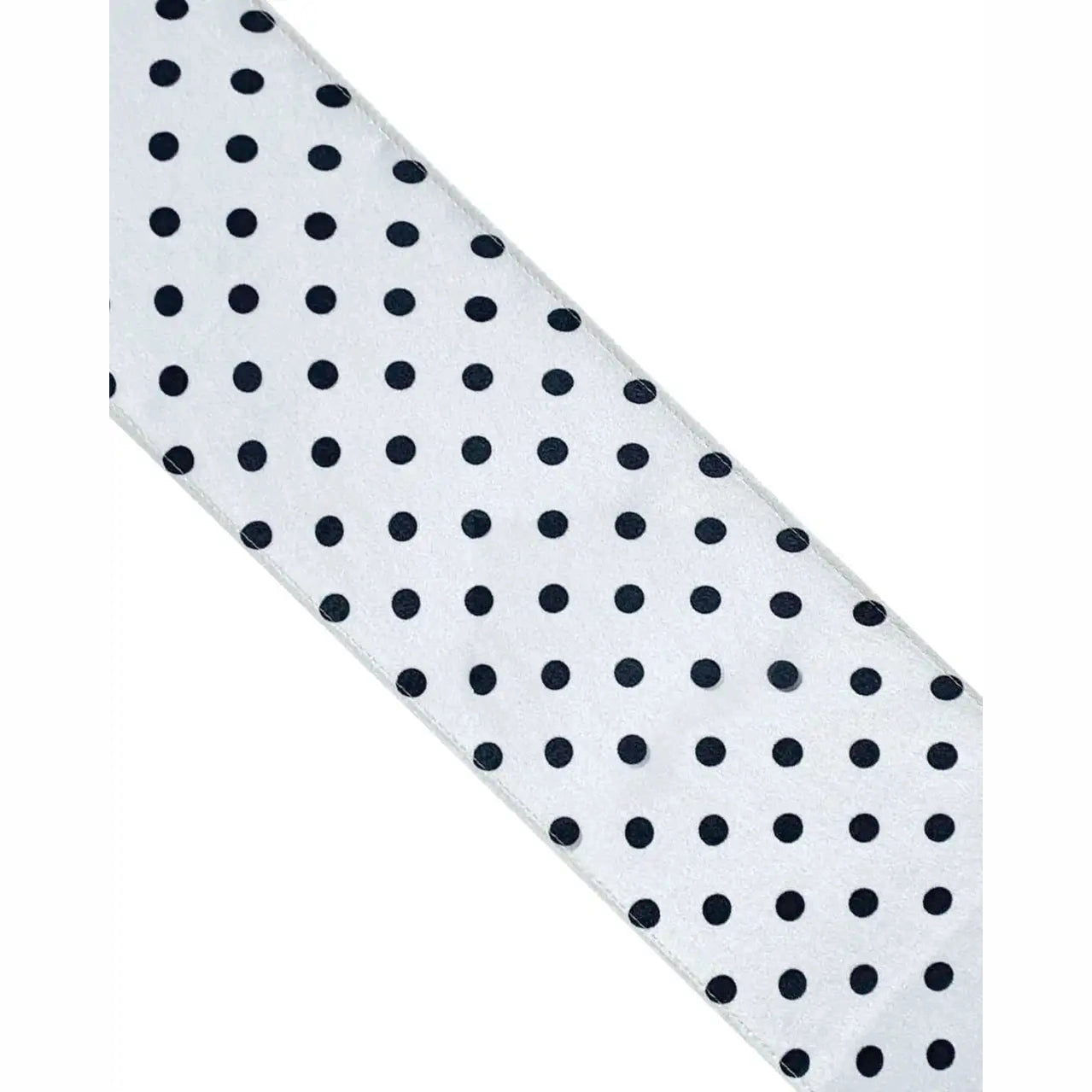 INGMARSON Polka Dot Silk White Neck Scarf Clothing & Accessories > Clothing Accessories > Scarves & Snoods > Scarves > Silk Scarves > Black and White Scarves > Summer Scarves > Stripy Silk Neck Scarf emmy-jane-boutique.myshopify.com