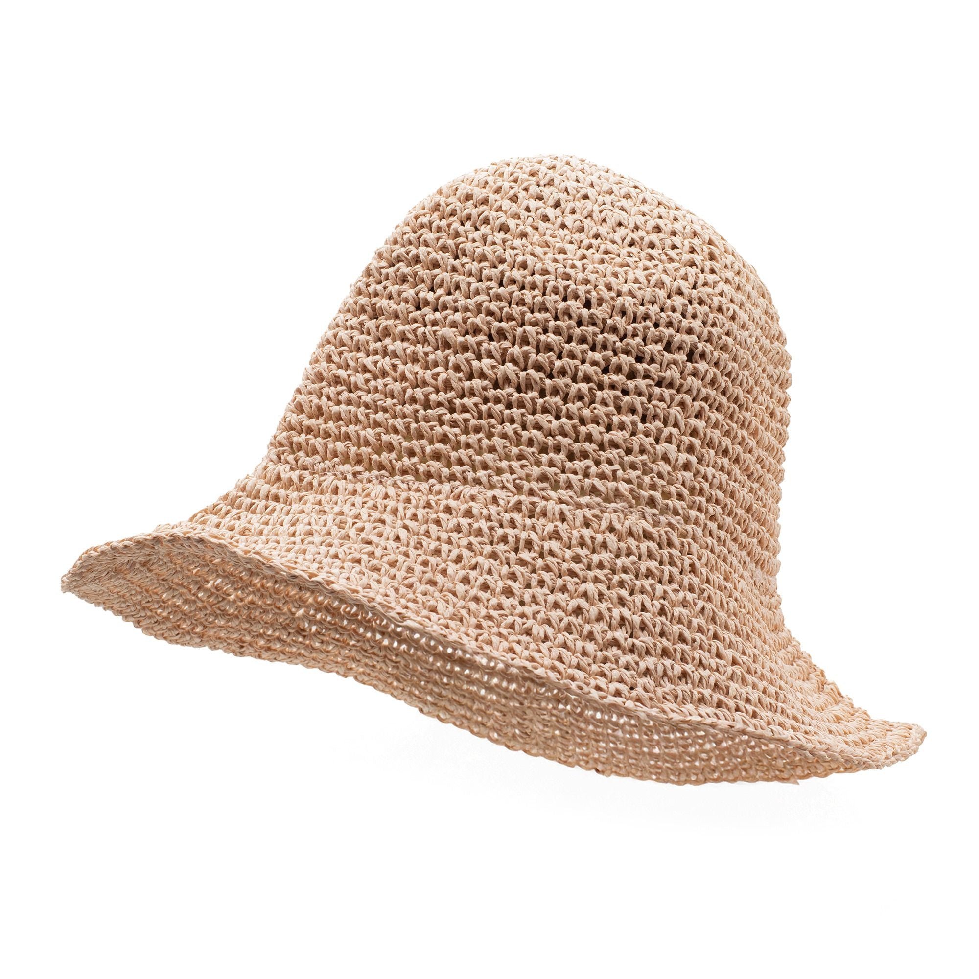 Women’s blush pink floppy straw sun hat