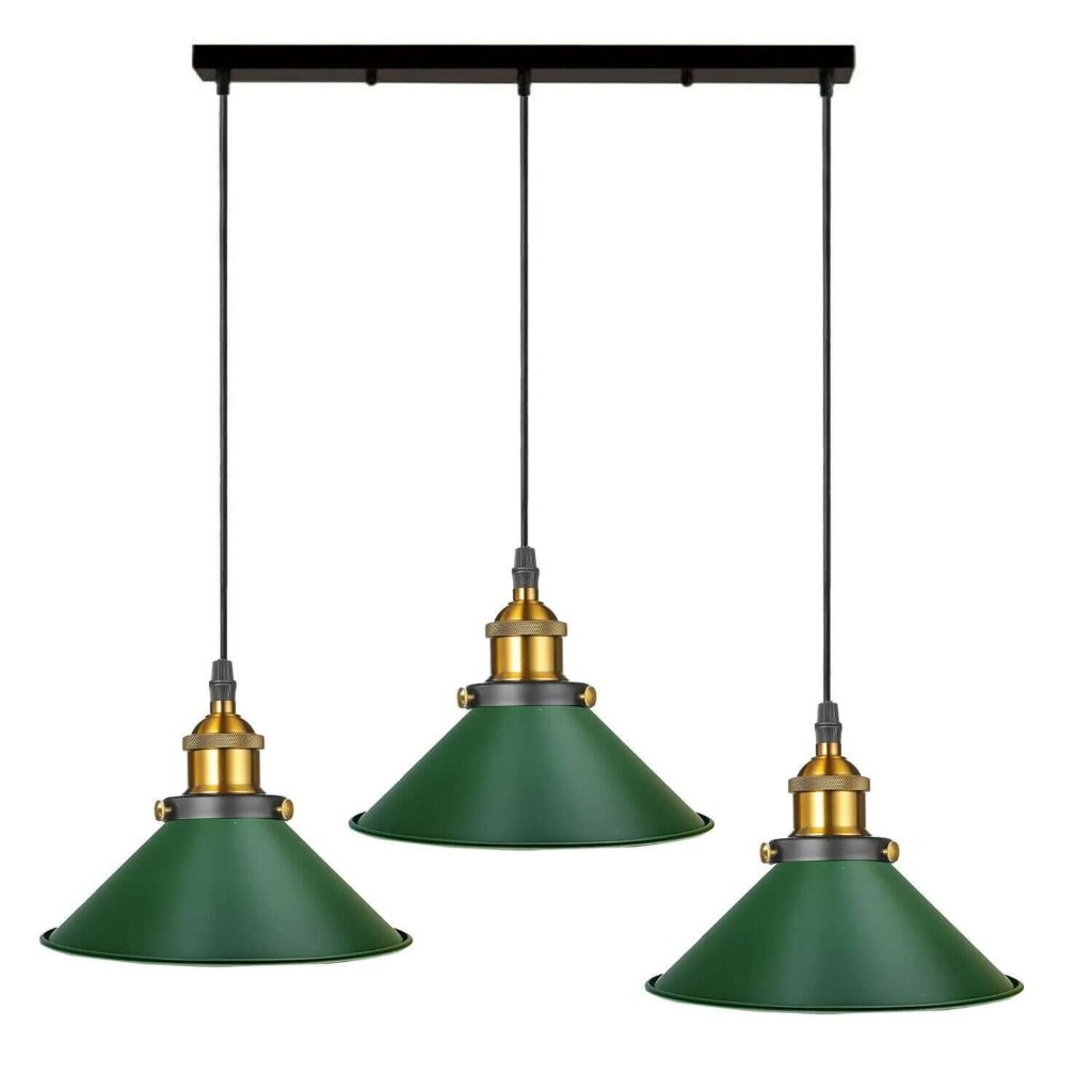 Industrial Pendant Light with 3 Heads Cone Style Chandelier ~1301-14