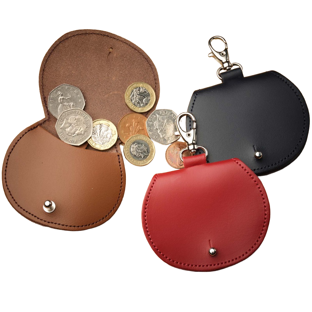 Mini saddle bag coin purse charm