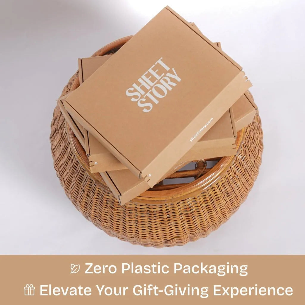 SHEET STORY Bamboo & Cotton Duvet Cover - Ackly Bamboo Harmony Stripe Home & Garden > Linens & Bedding > Bedding > Duvet Covers > Bamboo & Cotton Duvet Covers > Striped Duvet Covers > Natural Duvet Covers emmy-jane-boutique.myshopify.com