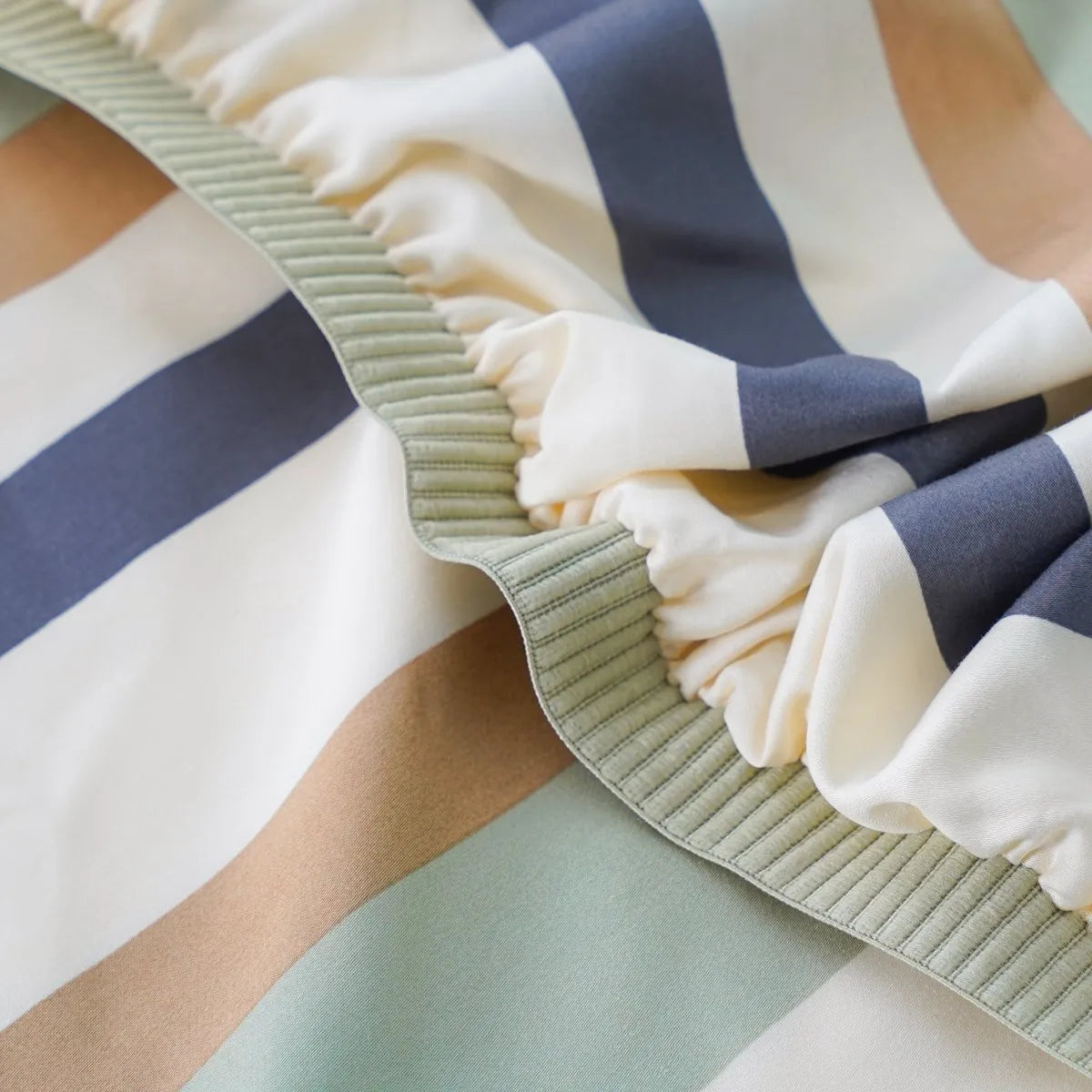 SHEET STORY Bamboo & Cotton Fitted Sheet - Ackly Bamboo Harmony Stripe Home & Garden > Linens & Bedding > Bedding > Bed Sheets > Fitted Sheets > Bamboo & Cotton Sheets > Striped Cotton Fitted Sheets emmy-jane-boutique.myshopify.com