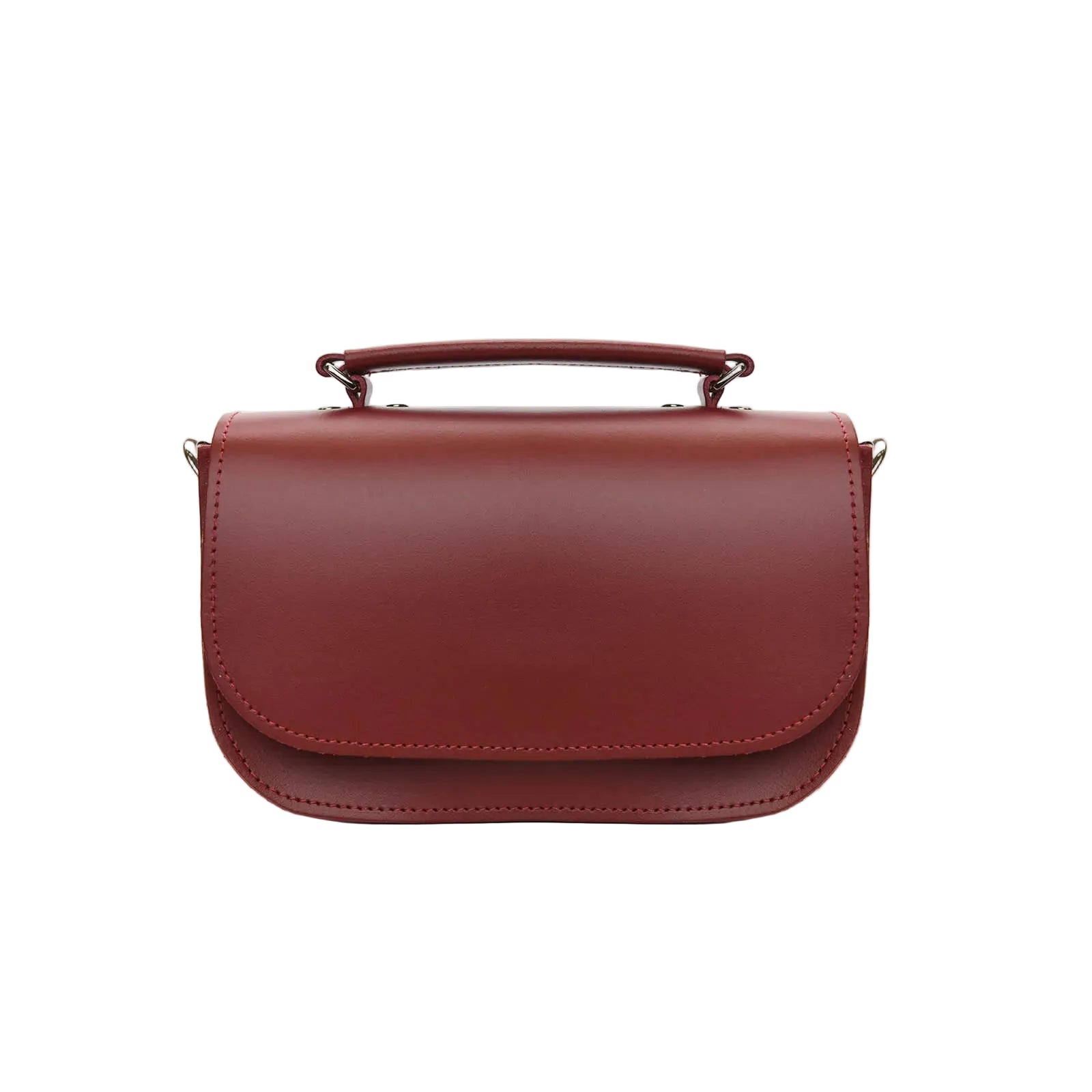 Zatchels Aura Handmade Leather Bag - Red Clutch Bag emmy-jane-boutique.myshopify.com