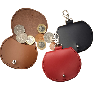 Mini saddle bag coin purse charm - Dark Brown