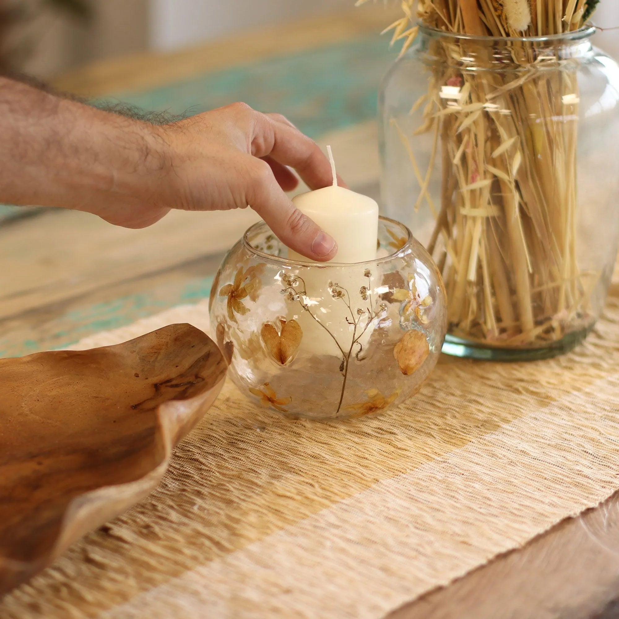 Bowl Glass Candle Holder