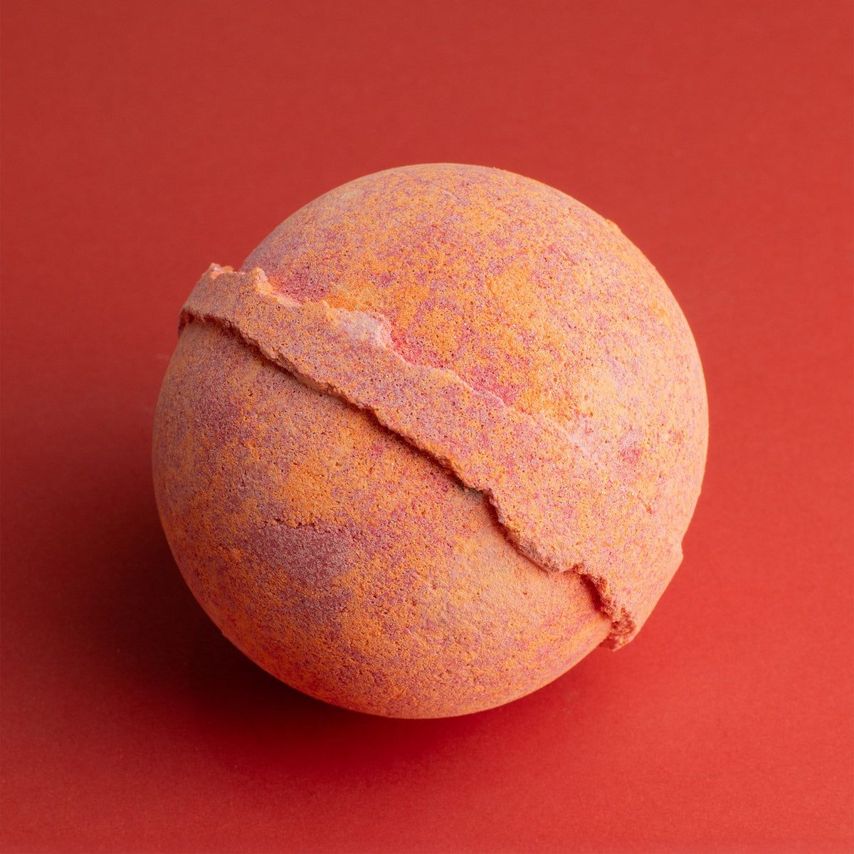 bath bomb with crystal inside