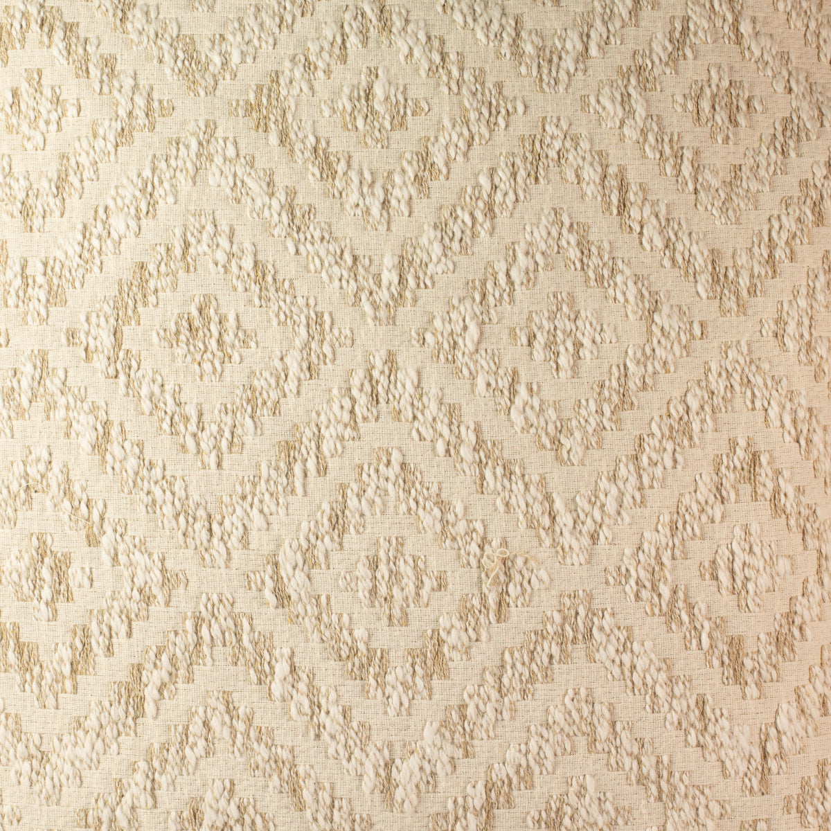 Neutral Geo Creme Cotton Jumbo Cushion Cover - 60x60cm