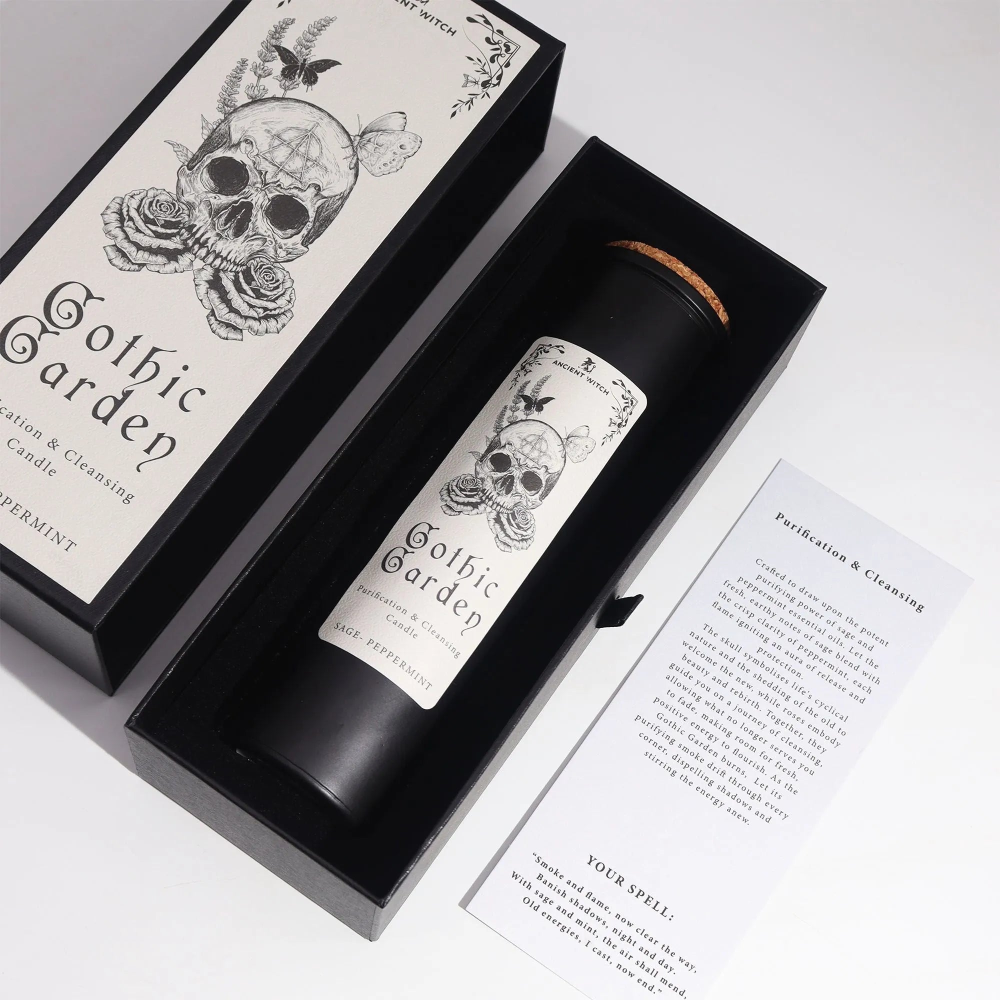 Ancient Wisdom Ancient Witch Ritual Candles - Gothic Garden Gift Boxed Candle Home & Garden > Decor > Candles & Home Fragrances > Candles > Spell and Ritual Candle > Ancient Witch Ritual Candles > Gothic Garden Gift Boxed Candle emmy-jane-boutique.myshopify.com