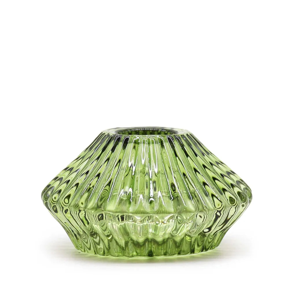 Ancient Wisdom Green Dinner Candle / Tealight Holder - Garden Jade Flower Flip Home & Garden > Decor > Home Fragrance Accessories > Candle Holders > Glass Candle Holders > Green Candle Holders emmy-jane-boutique.myshopify.com